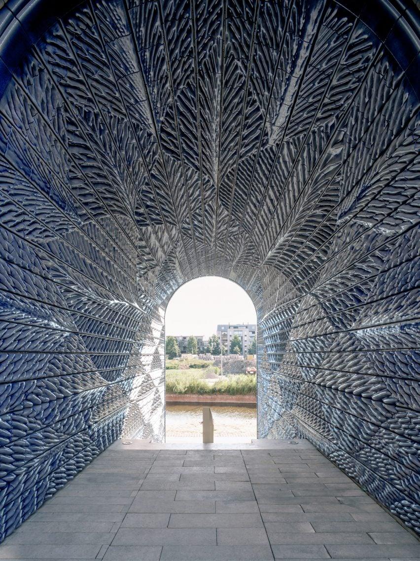 Cổng chào in 3D New Delft Blue: Nghệ thuật trang trí tiên phong